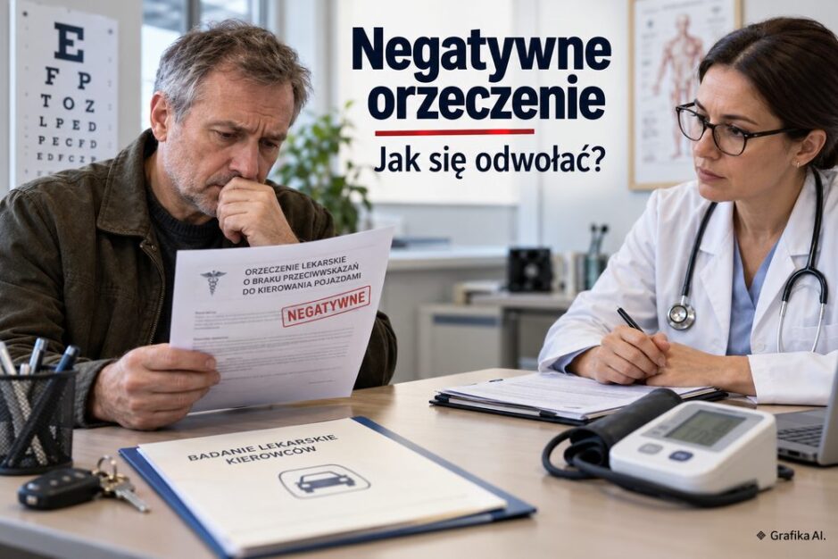 Rozmowa z lekarzem o negatywnym orzeczeniu do prawa jazdy
